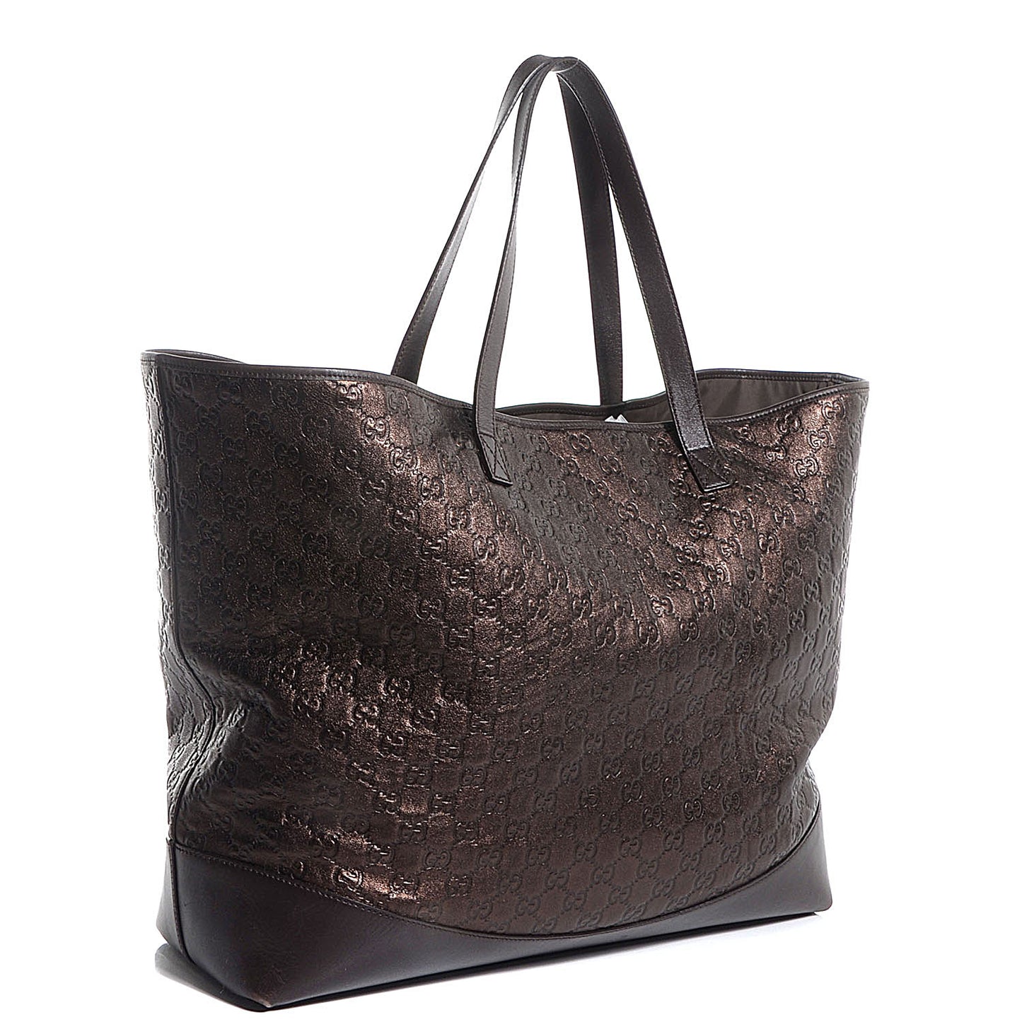 Guccissima Large Tote Bronze