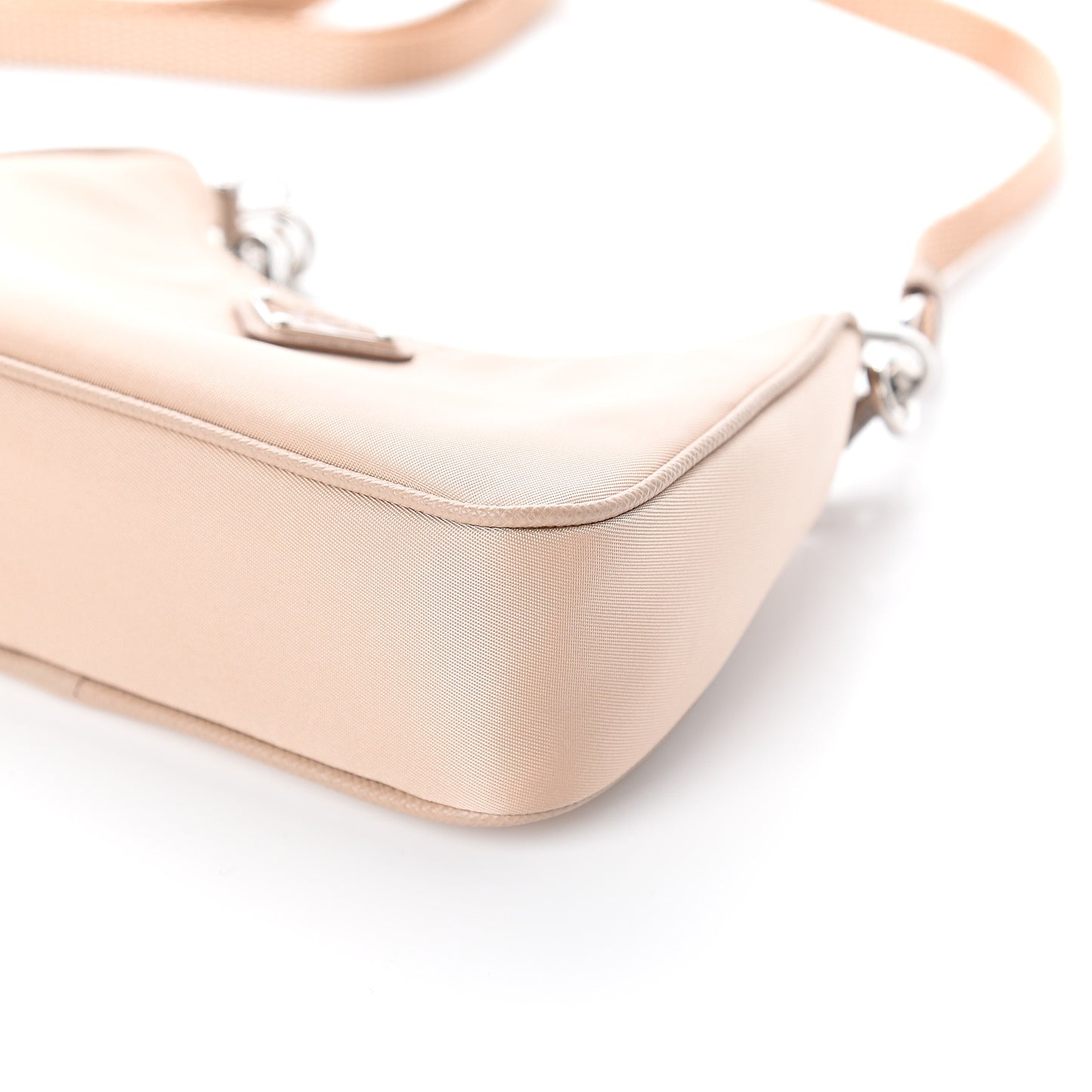Tessuto Nylon Saffiano Mini Re-Edition 2000 Shoulder Bag Cammeo