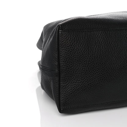 Gucci Pebbled Calfskin Large Soho Chain Shoulder Bag Black 9 of 10