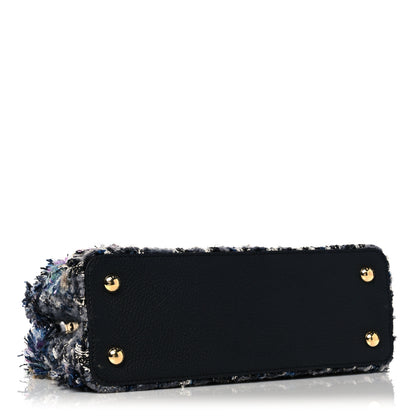 Louis Vuitton Tweed Calfskin Capucines MM Multicolor 4 of 9