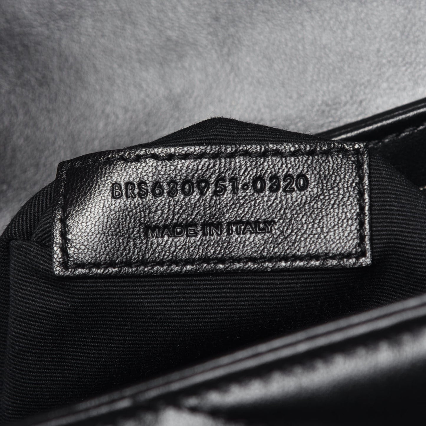 Calfskin Y Quilted Monogram Toy Loulou Crossbody Bag Black