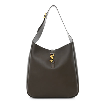 Saint Laurent Smooth Calfskin Large Le 5 A 7 Soft Hobo Light Musk 1 of 10