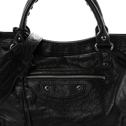 Balenciaga Agneau Classic Silver Hardware City Black 9 of 11