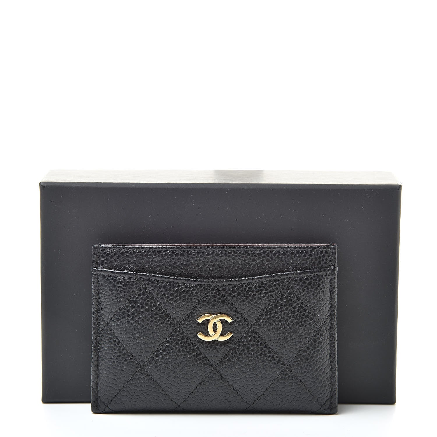 Chanel Caviar Quilted Card Holder Black 9 of 9