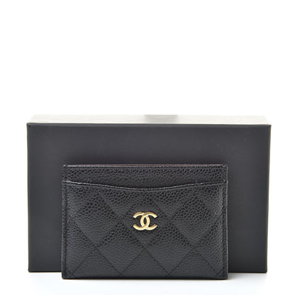 Chanel Caviar Quilted Card Holder Black 9 of 9