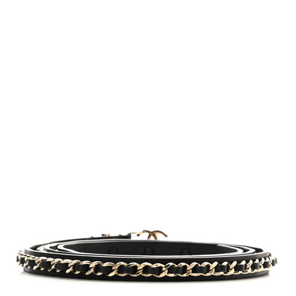 Chanel Calfskin Metal CC Chain Belt 90 36 Black 2 of 6