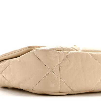 Chanel Lambskin Quilted Medium Chanel 19 Flap Beige 9 of 11