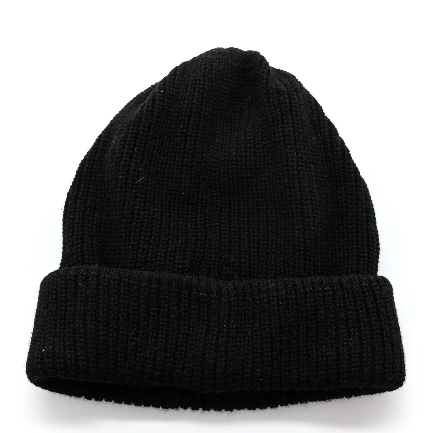 Cashmere Logo Beanie Hat Black White
