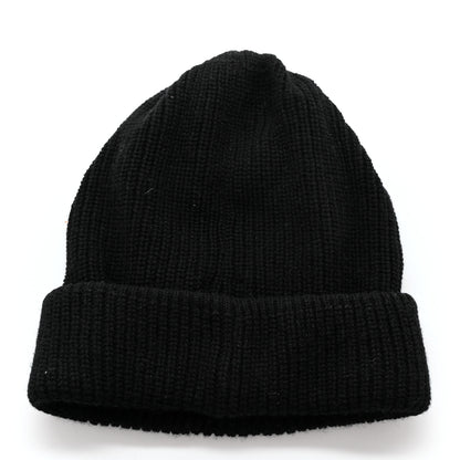 Chanel Cashmere Logo Beanie Hat Black White 3 of 5