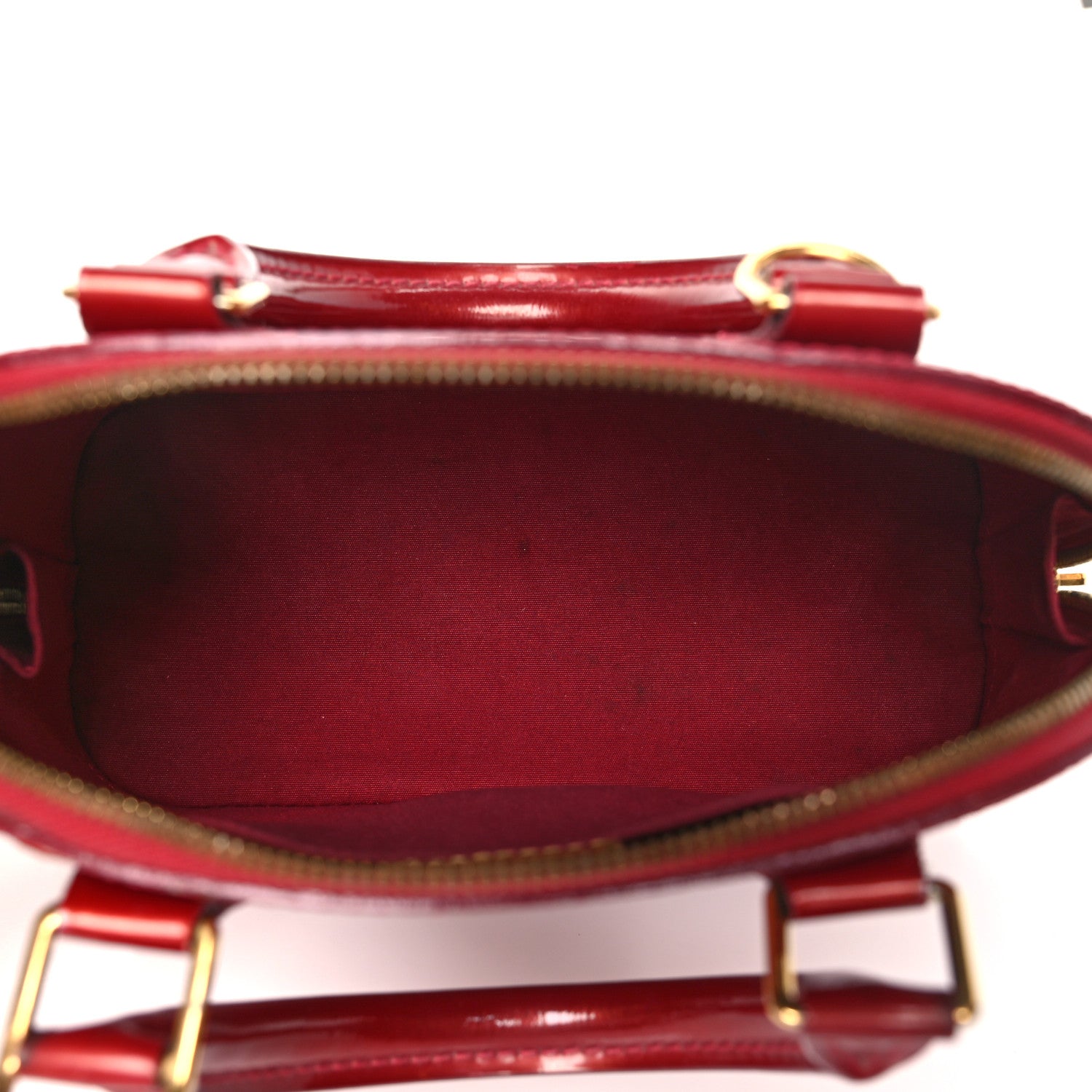 Louis Vuitton Vernis Alma BB Pomme D'Amour 5 of 11