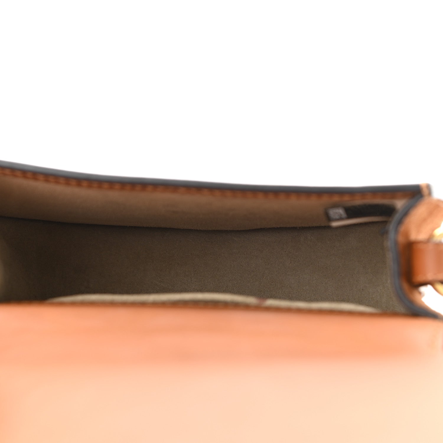 Chloe Calfskin Suede Small Nile Bracelet Bag Caramel 5 of 11