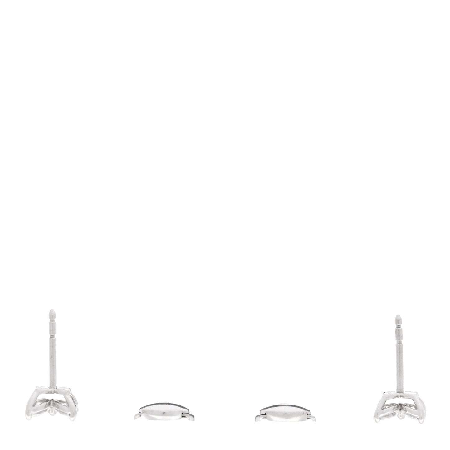 Platinum Diamond .64ct Small Victoria Earrings