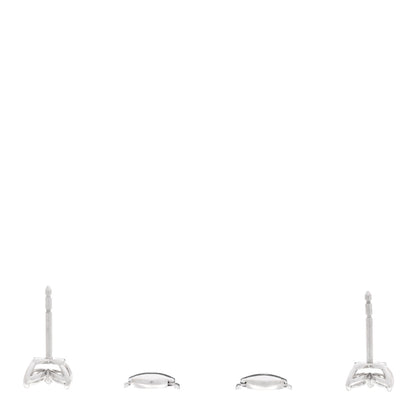 Tiffany Platinum Diamond .64ct Small Victoria Earrings 3 of 5