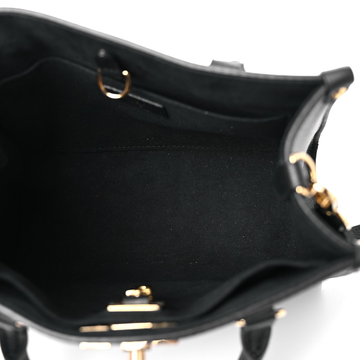 Calfskin Lock & Go Tote Black