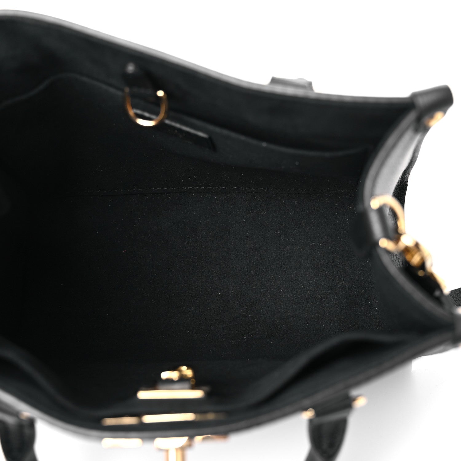 Louis Vuitton Calfskin Lock & Go Tote Black 5 of 9