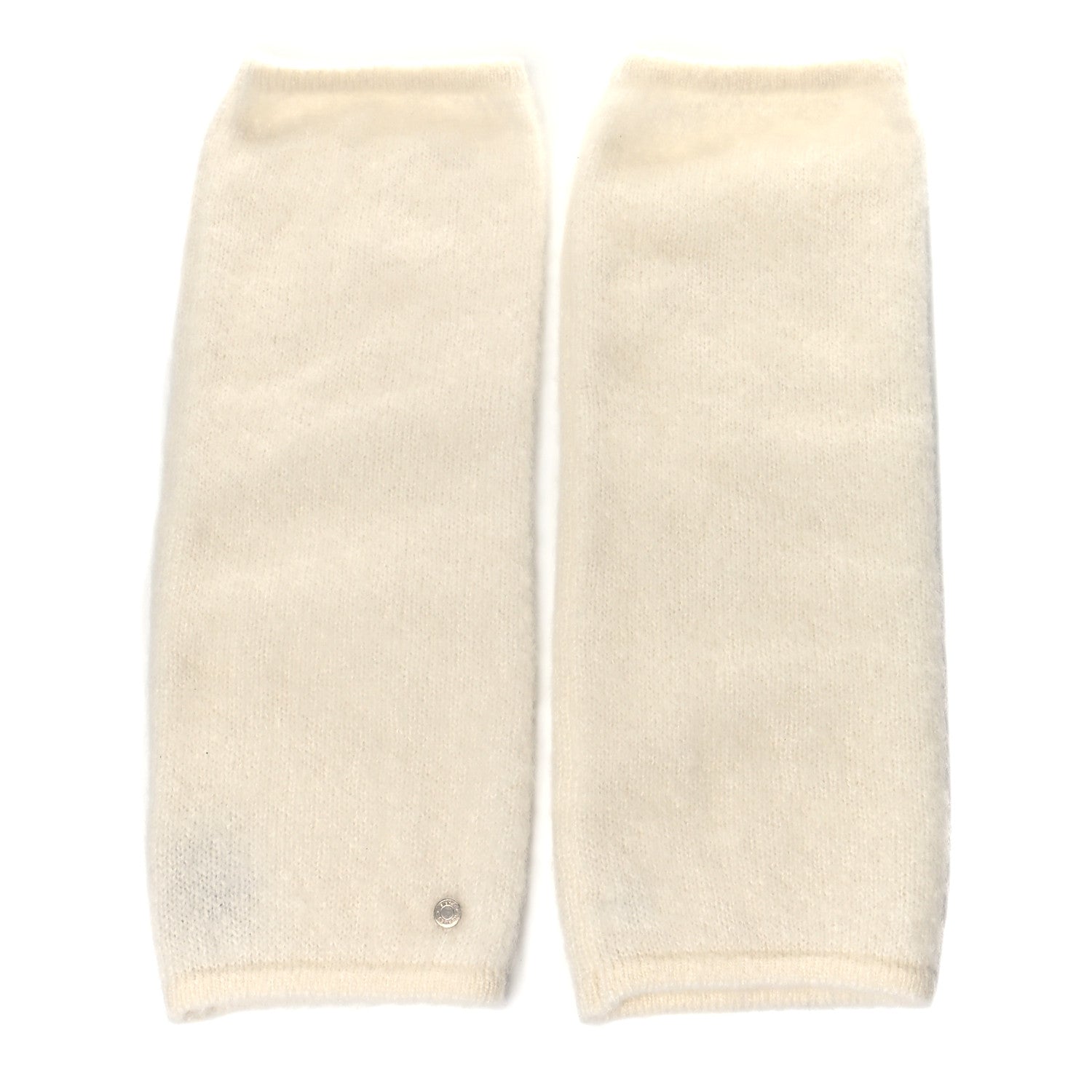 Hermes Cashmere Silk Knit Diva Gloves And Mitten Set Ecru 3 of 5