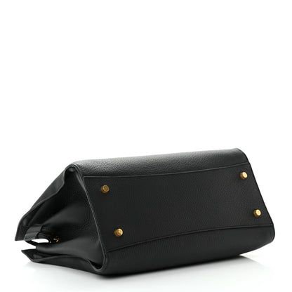 Mulberry Heavy Grain Iris Tote Black 4 of 21
