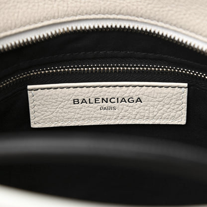 Balenciaga Calfskin Medium Logo North South Shopping Tote White 6 of 10