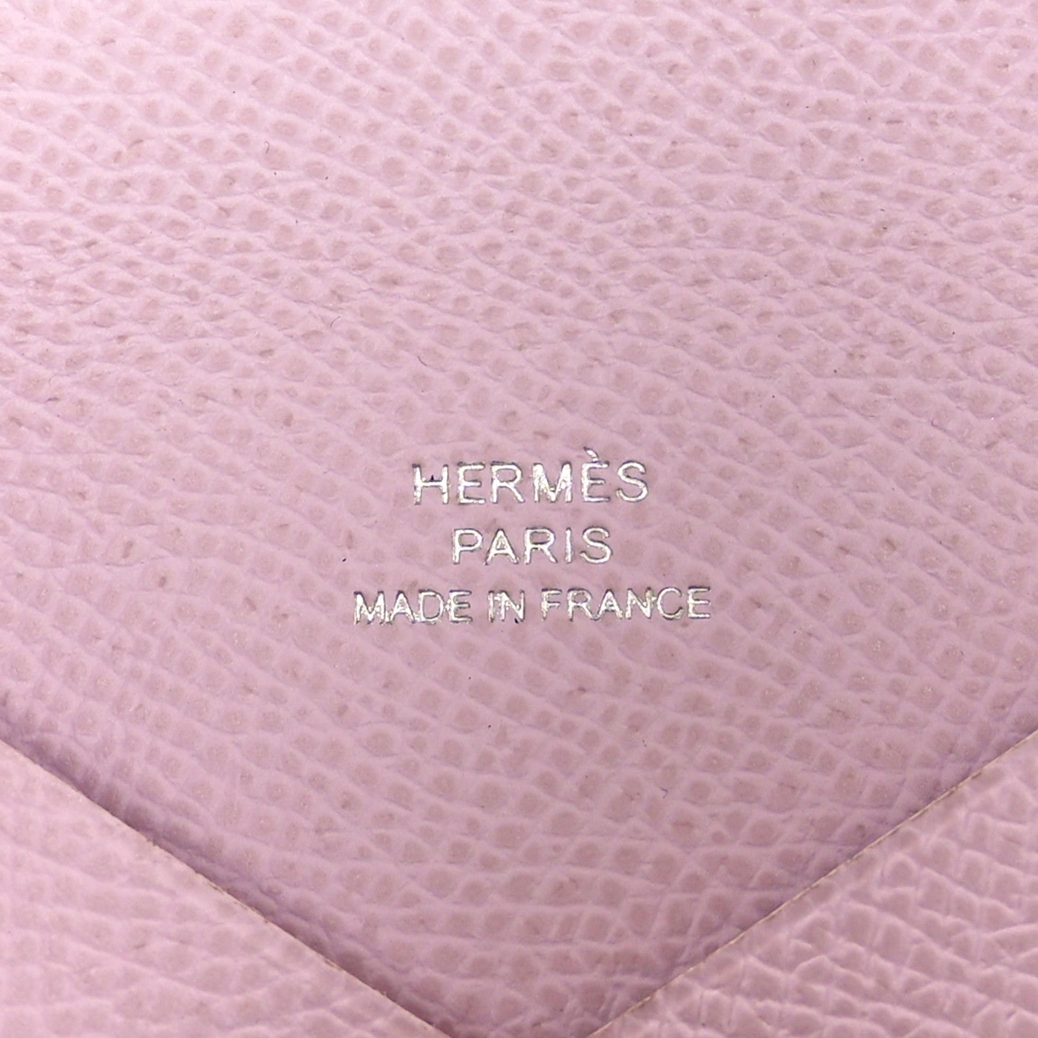 Hermes Epsom Calvi Duo Card Case Mauve Pale 7 of 9