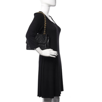 Chanel Lambskin Quilted Medium Double Flap Black 2 of 11