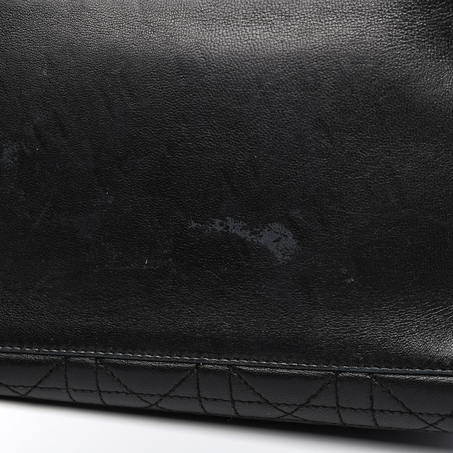 Christian Dior Lambskin Cannage Small Soft Lady Dior Tote Black 9 of 9
