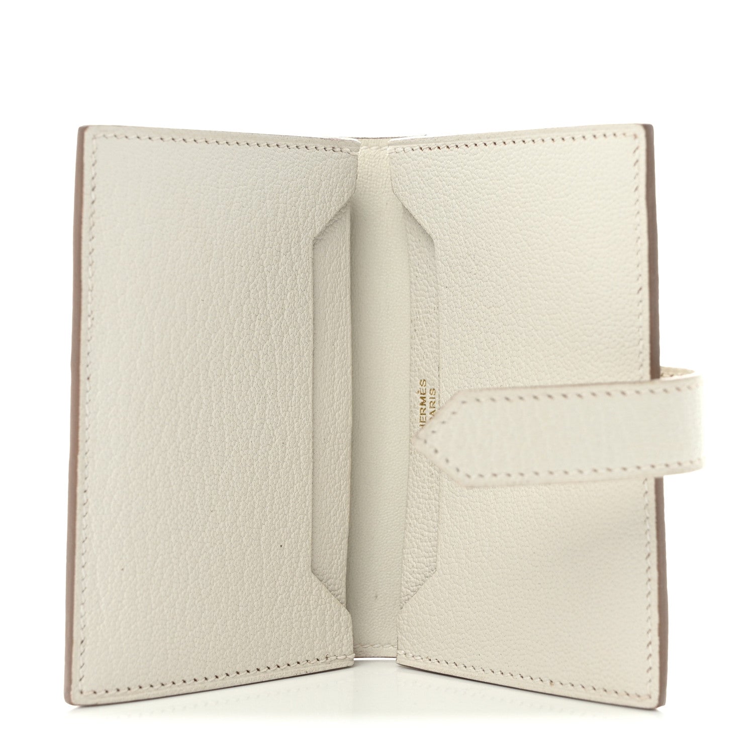 Hermes Chevre Mysore Bearn Card Holder Wallet Mushroom 5 of 11