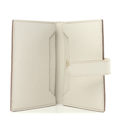 Hermes Chevre Mysore Bearn Card Holder Wallet Mushroom 5 of 11