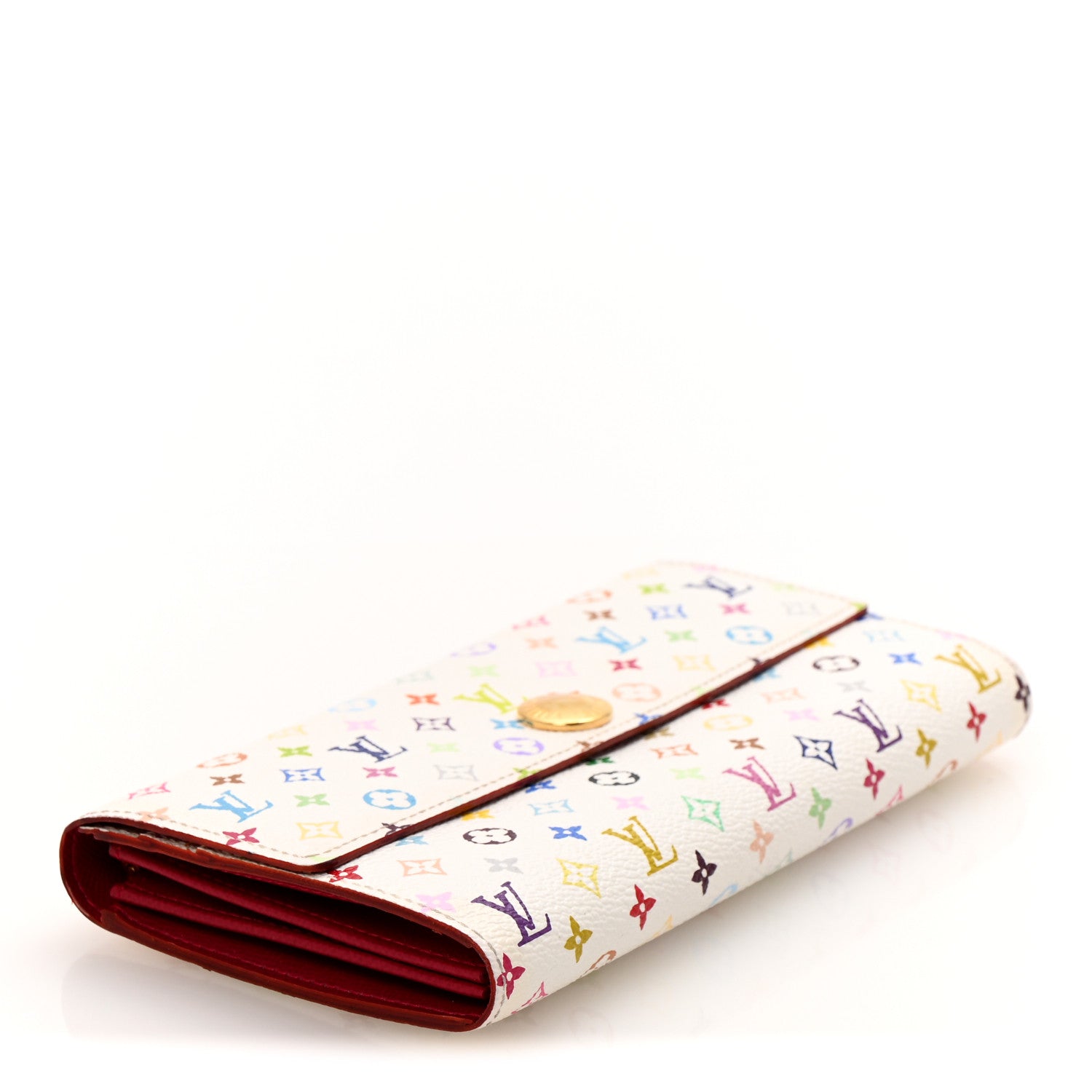 Louis Vuitton Monogram Multicolor Sarah Wallet White Grenade 4 of 11