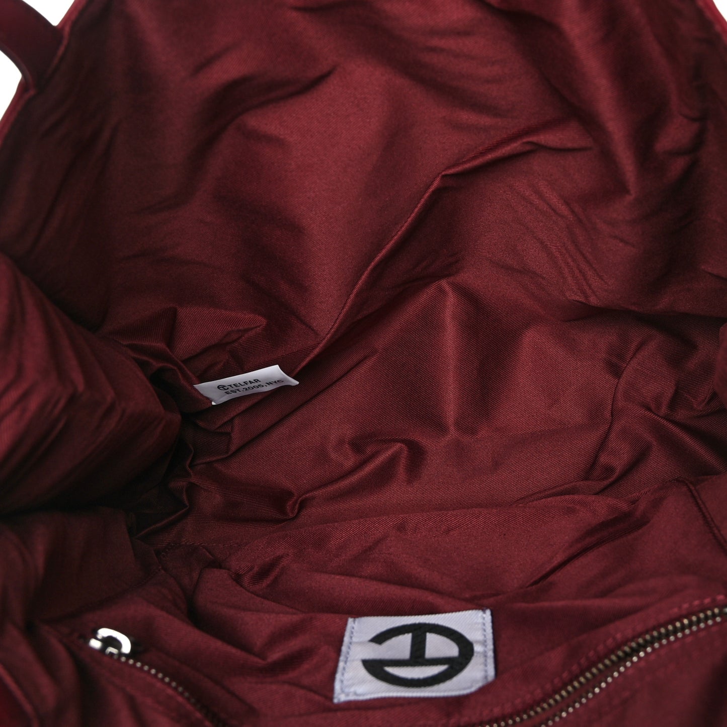 Vegan Leather Medium Shopping Bag Oxblood