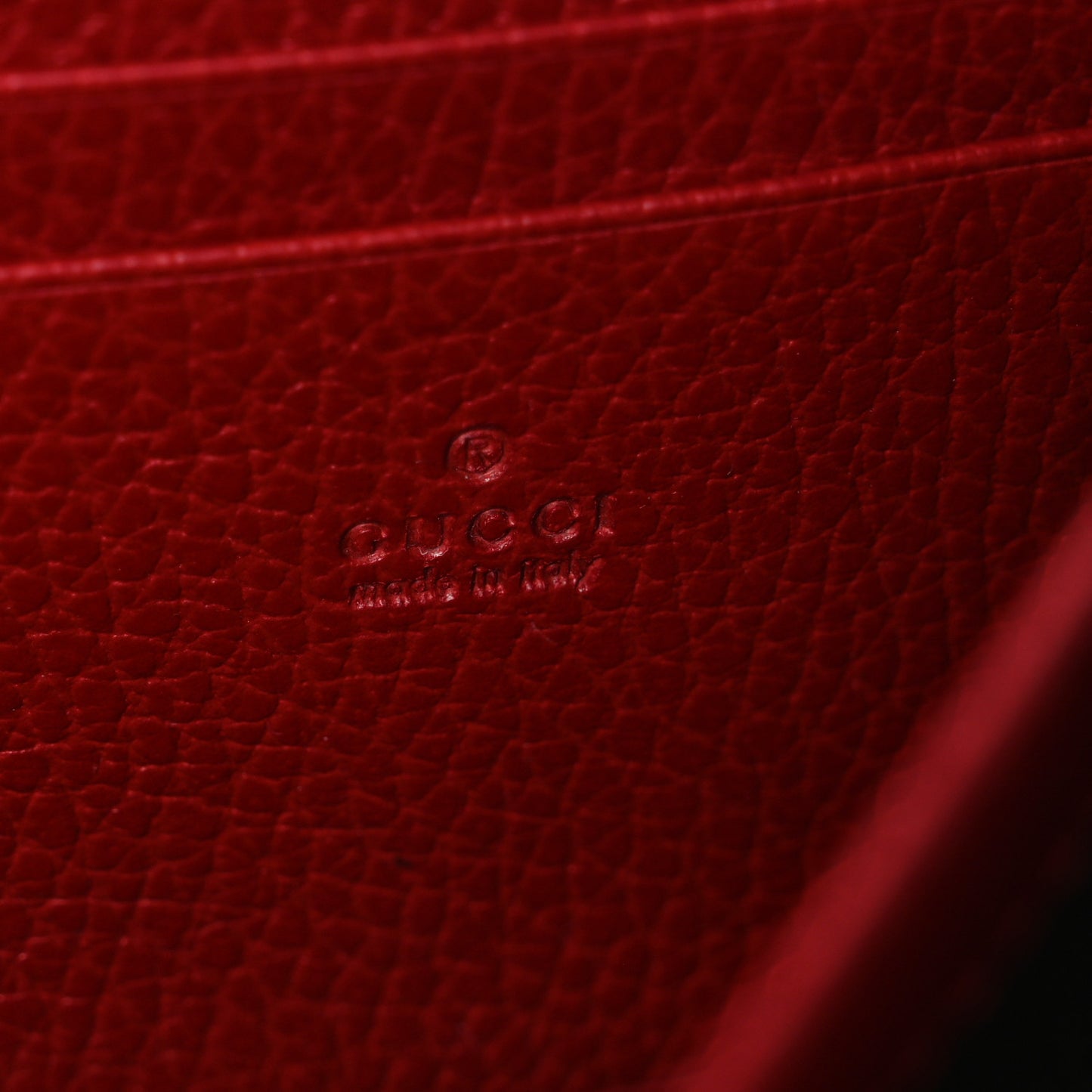 Calfskin Mini Dionysus Chain Wallet Hibiscus Red
