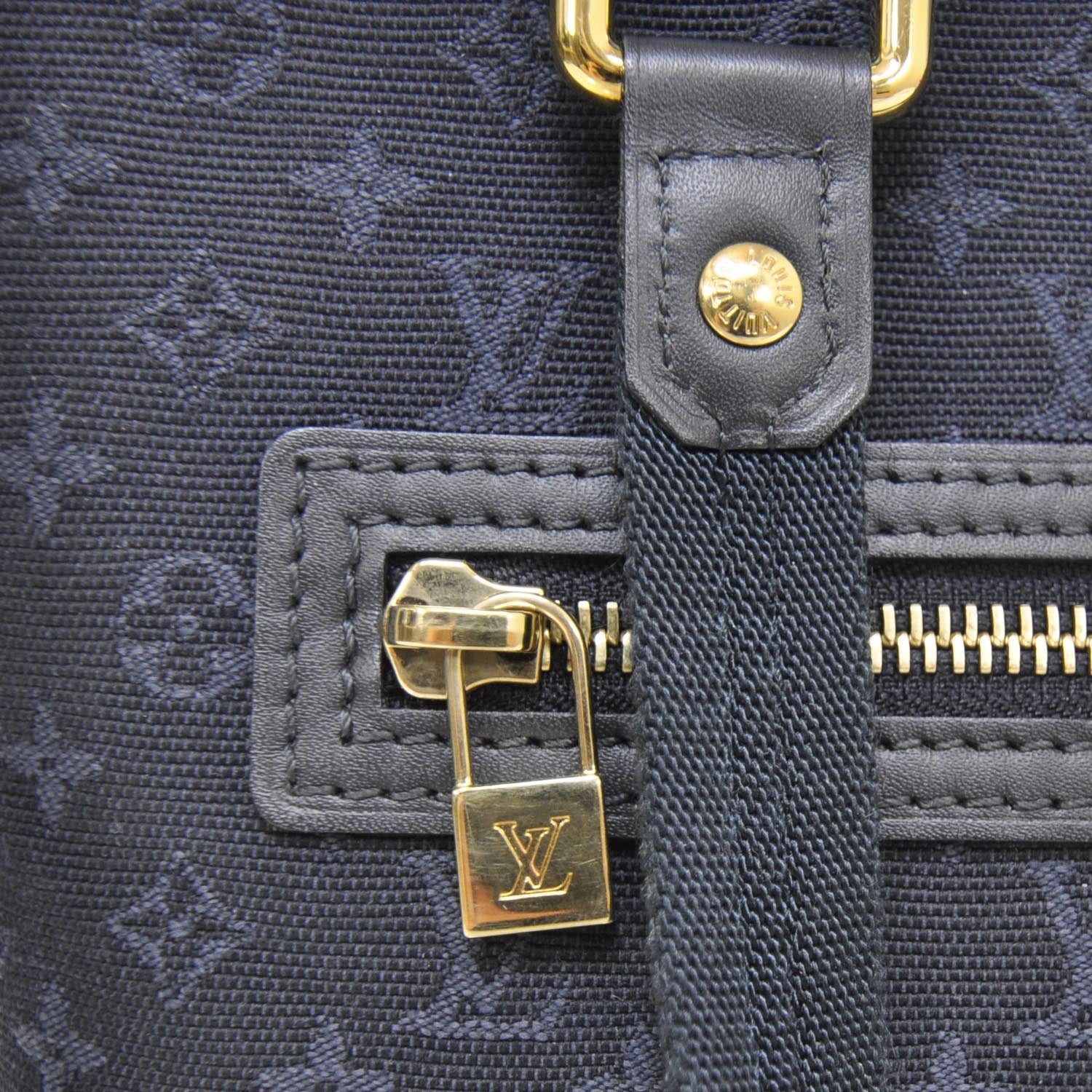 Louis Vuitton Mini Monogram Lucille PM Navy 9 of 9