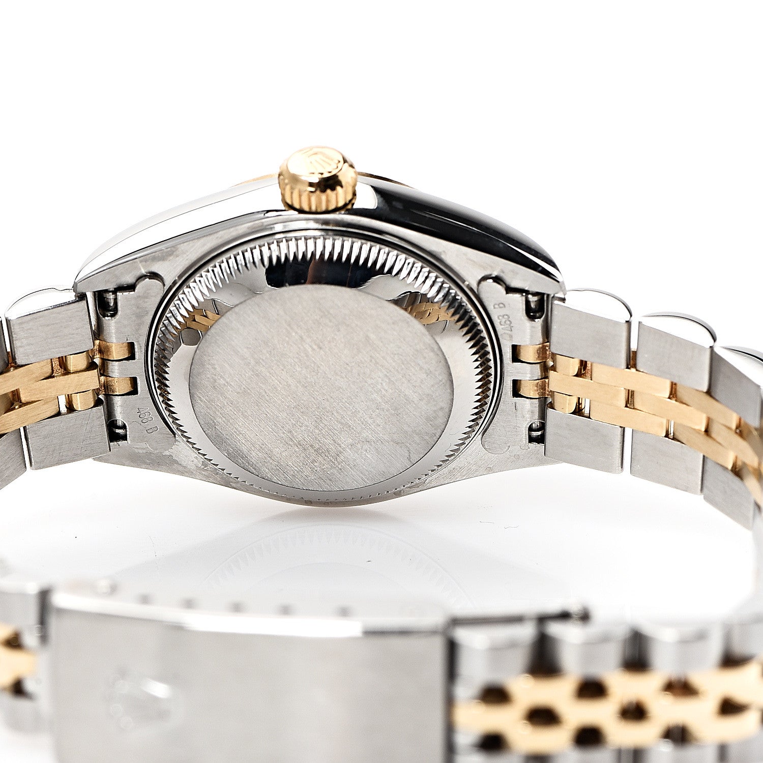 Rolex Stainless Steel 18K Yellow Gold 26mm Oyster Perpetual Datejust Watch Rhodium Roman 79173 4 of 5