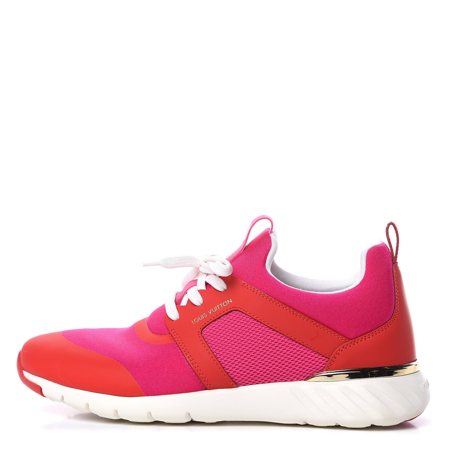 Louis Vuitton Rubber Technical Fabric Calfskin Aftergame Sneakers 38 Fuchsia 1 of 9