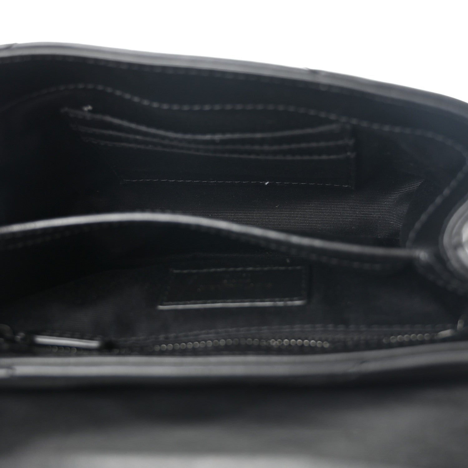Saint Laurent Calfskin Y Quilted Monogram Monochrome Toy Loulou Crossbody Bag Black 5 of 8