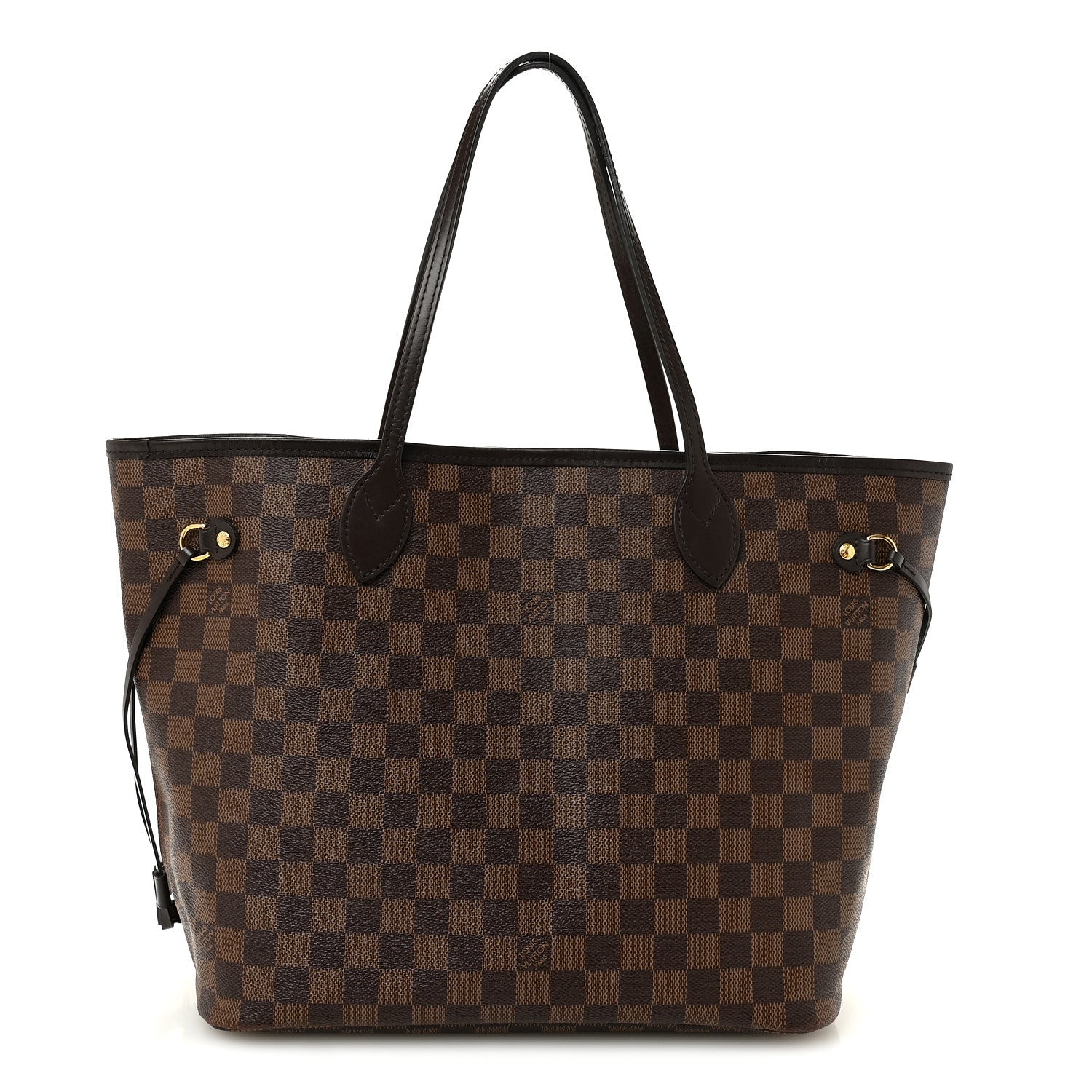 Louis Vuitton Damier Ebene Neo Neverfull MM Rose Ballerine 1 of 10
