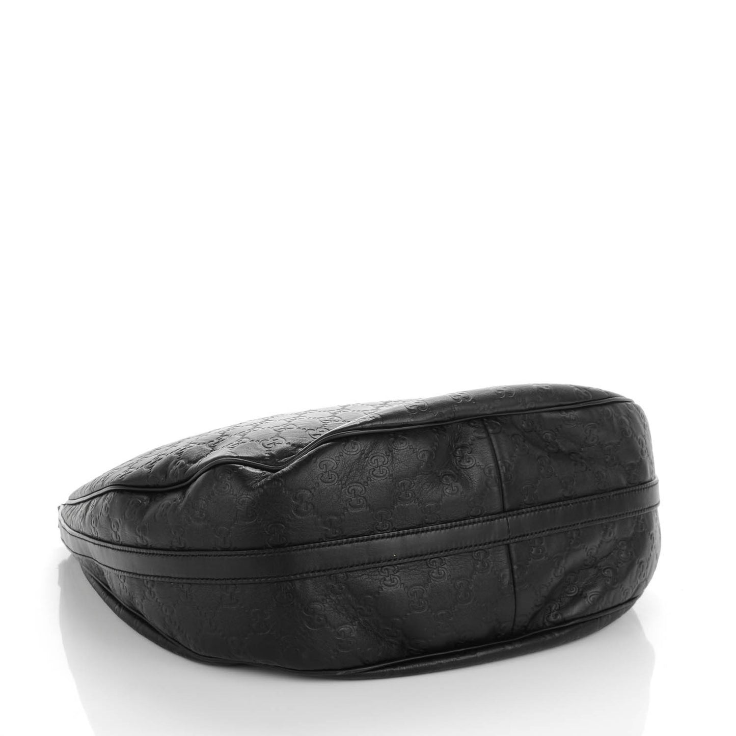 Guccissima Large GG Twins Hobo Black