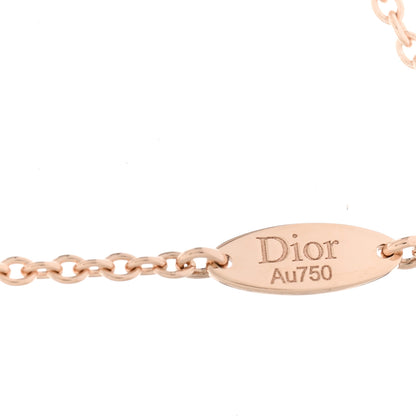 Christian Dior 18K Rose Gold Diamond Pink Opal Rose Des Vents Necklace 3 of 4