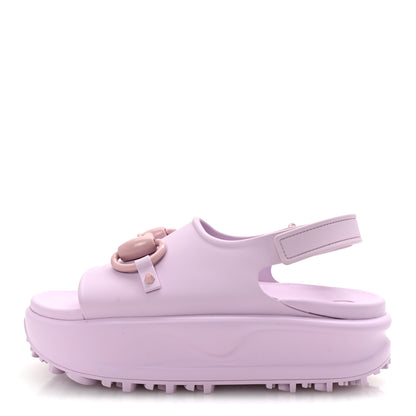 Gucci Soft Rubber Horsebit Touch Womens Strapped Sandals 36 Talc Pink 1 of 9