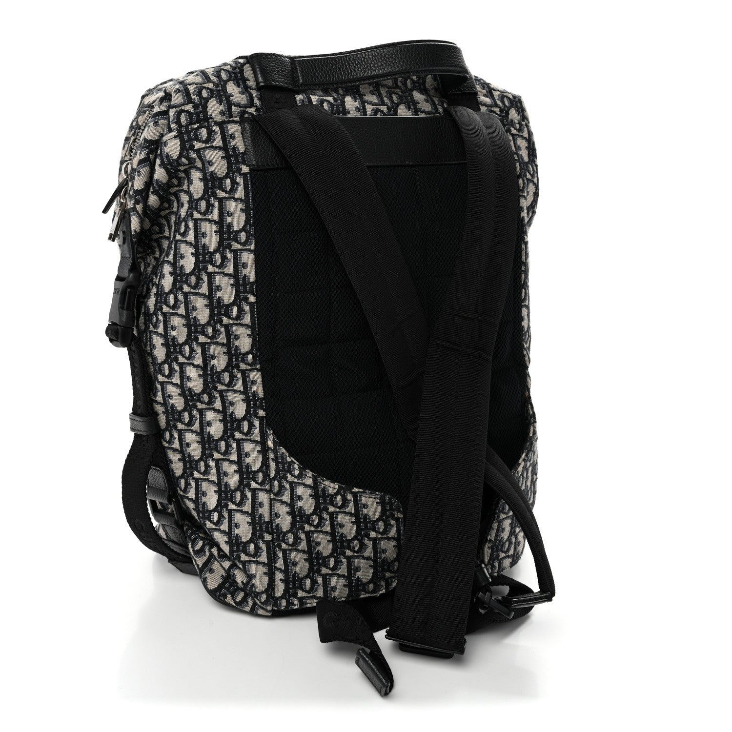 Christian Dior Oblique Calfskin Safari Backpack Navy Blue 3 of 11