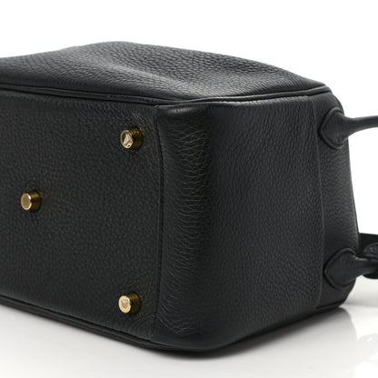 Hermes Taurillon Clemence Lindy 26 Black 8 of 11