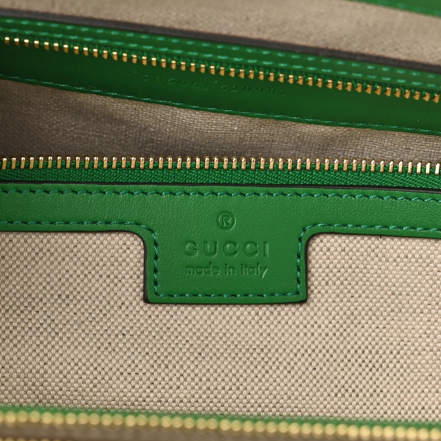 Calfskin GG Matelasse Tote Bag Bright Green