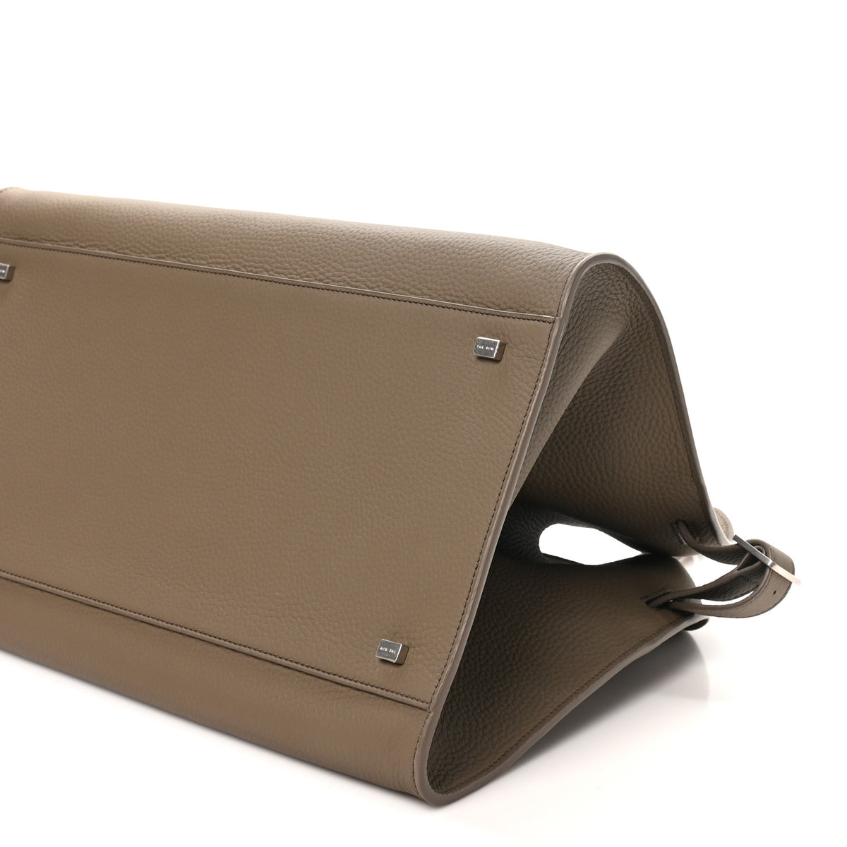 The Row Matte Grained Calfskin Soft Margaux 15 Dark Taupe 9 of 9