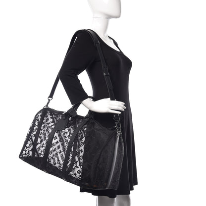 Louis Vuitton Monogram See Through Keepall Bandouliere 50 Black 2 of 10