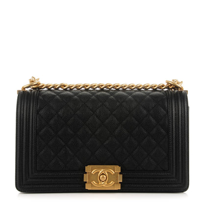 Chanel Caviar Quilted Medium Boy Flap Black 1 of 7