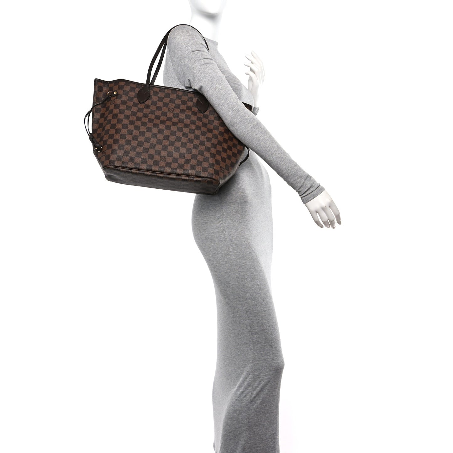 Damier Ebene Neo Neverfull MM Rose Ballerine