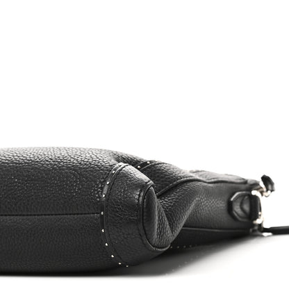 Salvatore Ferragamo Calfskin Studded Firenze Briefcase Black 11 of 18
