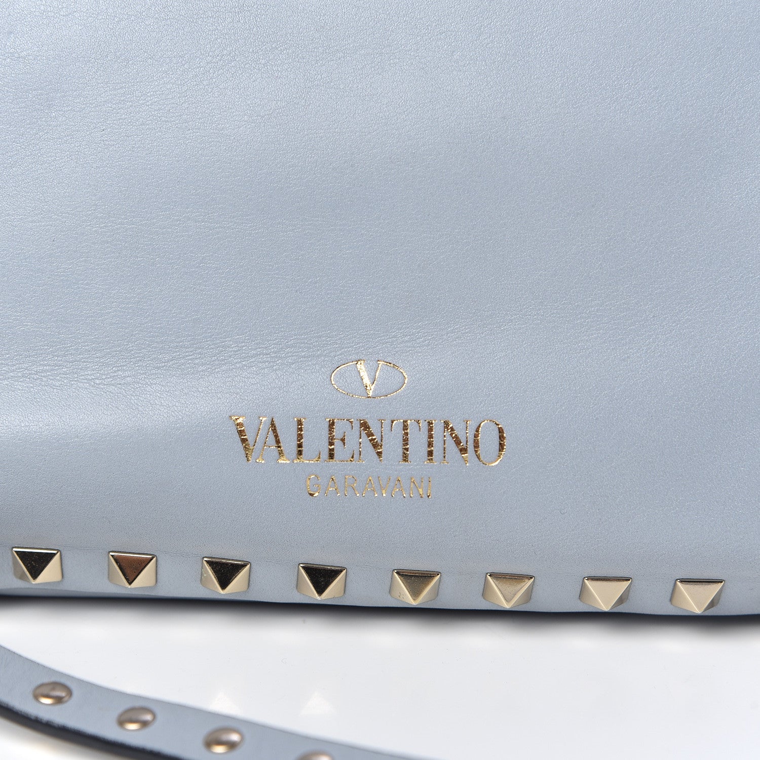 Valentino Garavani Vitello Small Rockstud Tote Grey 13 of 19
