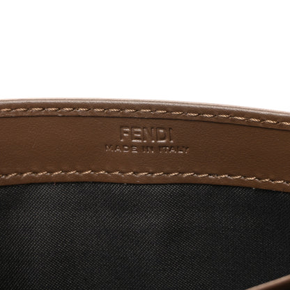 Fendi Vitello Soft F is Fendi Bi-Color FF 1974 Embossed Continental Envelope Wallet On Chain Maya Black 6 of 11