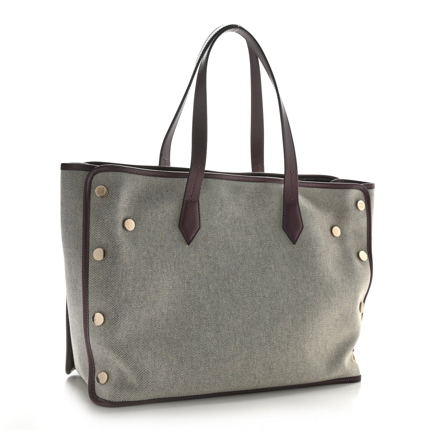 Canvas Medium Bond Shopper Tote Aubergine
