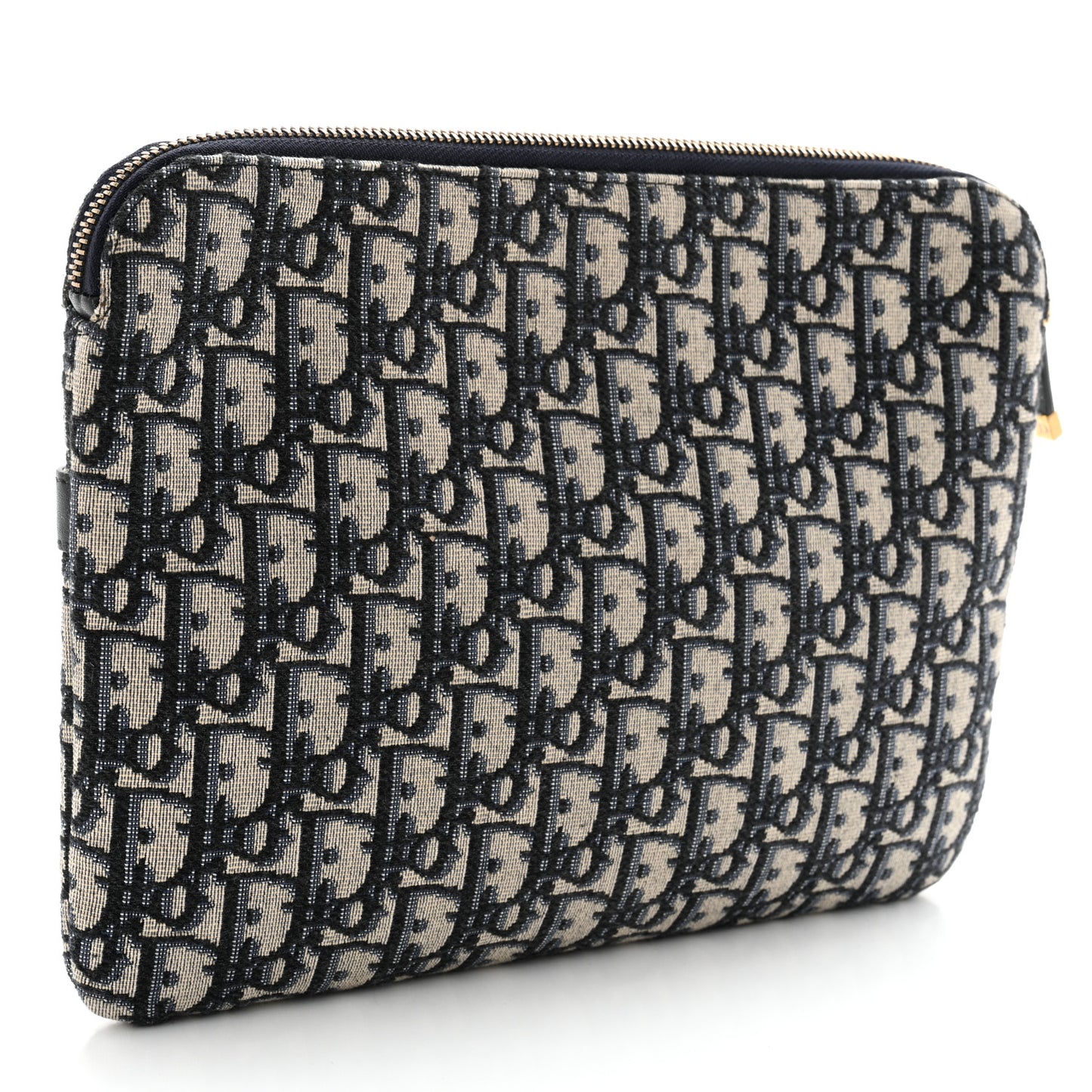 Oblique Pouch Clutch Blue